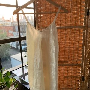 Vintage Romantic Bridal Cream Slip Chemise